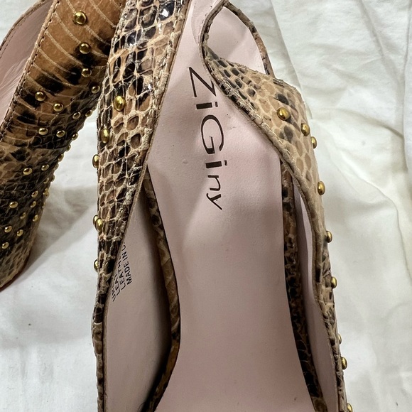 Zi Giny Animal Print Platform Amazingly Stunning And Sexy. WOW Beautiful! Size 9 - Picture 4 of 16